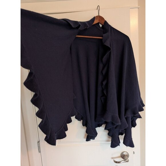 blue shawl wrap super cute (with flaw) - Picture 2 of 5